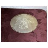 1940s Frosted Glass Light Ceiling Hanging 3 Chain