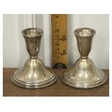 Preisner weighted sterling silver candlesticks