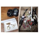 Wristwatches and parts, pocket watches etc