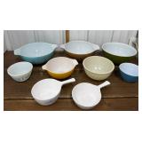 Pyrex, Corning Ware bowls, Fire King- Amish