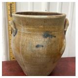 Ovoid lug handle crock *hairline not perfect