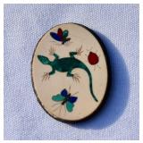 Native American Antique Victorian Pietra Dura