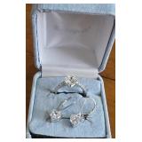 Epiphany sterling silver ring & earrings