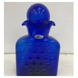Blenko  cobalt vineyard carafe