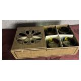 Set Of 6 Libbey Hostess Glasses Fruit Pattern