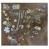 Costume jewelry necklaces, pendants brooches and