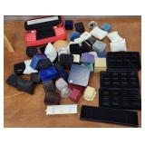 Jewelry displays / boxes - many for rings