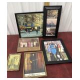 Framed photos -NYC, coach, Obama