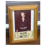 1977 Elvis photo & concert ticket Asheville Civic
