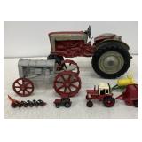 Fordson Model F tractor and other die-cast farm