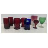 Lot of colored glass - some Viking