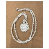 Sterling Silver Crown of Thorns pendant and