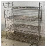 4 Tier Metal Display Shelf 48/24/48