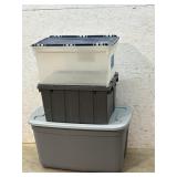 3 Storage Totes