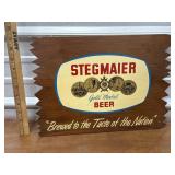 Stegmaier Beer sign wooden