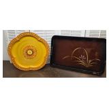 2 retro Japan trays