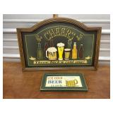 Cheers beer wooden signs