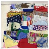 Lot of handkerchiefs and scarves