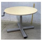 Round Office Table  42ï¿½- Adjustable Height