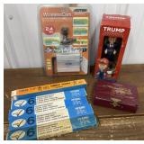 End of consignment goodies- Trump, camera,