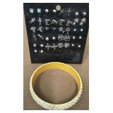 Earrings (.925), Bakelite? Bracelet *some earrings