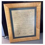 Hotel Wilbur cafe vintage menu In Tiger maple