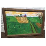 1977 Painting - Dairy Farm