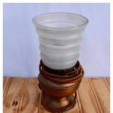 MCM Copper Base Small Lamp-untested. Rough spots