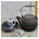 Cast Iron Kettle , Holland Mug ,etc