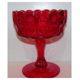 Vintage L.G. Wright Ruby Red Glass Priscilla