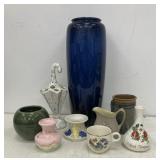 Vases, candle holders, pencil holder, and other