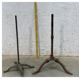 2 Iron Music Stand Bases