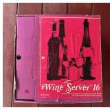 Retro Anchor Hocking NOS Server 16 Wine Glasses