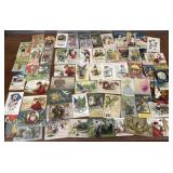 Holiday postcards - embossed, Christmas, Easter,