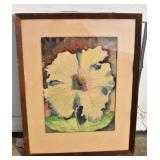 Beautiful Antique Framed Watercolor Painting.