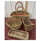 4 Woven Baskets