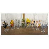 1973 Pepsi character glasses