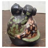 Peruvian Chulucanas Peru Pottery Couple Kissing