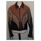 Vintage LEATHER GALLERY Western Fringe Women