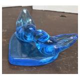 Signed bluebird of happiness Ron Ray paperweight