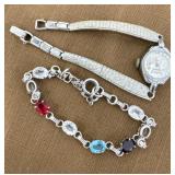 Watch signed 10k GF and bracelet signed 12k GF