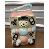 vintage American Bisque "Candy Cane Baby" cookie