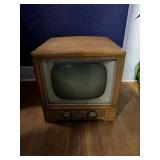 Vintage GE TV Powers Up