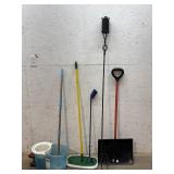 Household Indoor/ Outdoor Equipment. Mop, Shovel,