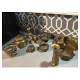 Brass antique/vintage collection various items