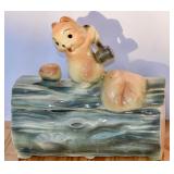 1960's Brush McCoy Squirrel on Log Cookie Jar