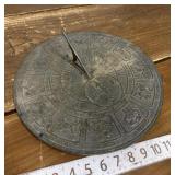 Sundial w/ zodiac symbols