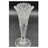 Pretty cut glass vase