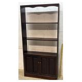 2 Door Cabinet w/open Shelves 36/10/73