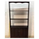 2 Door Cabinet w/open shelves 36/10/73